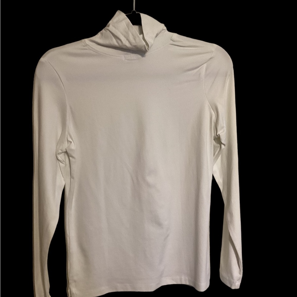 A’Nue Miami classic turtleneck in white NWOT - Picture 4 of 7